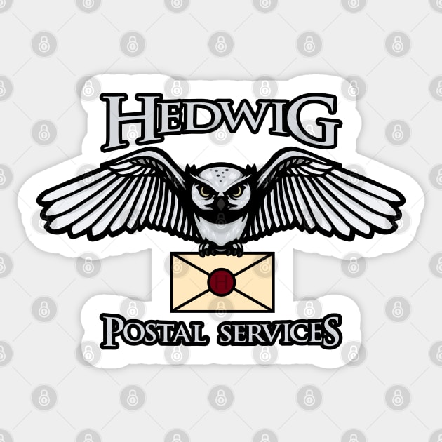 Hedwig Postal Services Sticker by LeesaMay